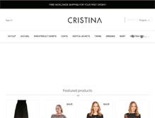 Tablet Screenshot of cristina-paris.com